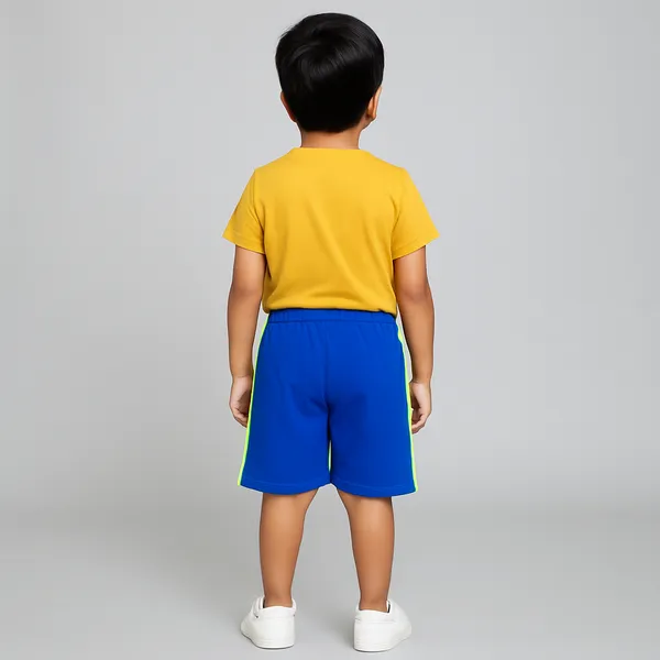 Pack_of_10_Unisex_Kids_Cotton_Shorts_Combo__|_Multicolor_Elastic_Waist_Summer_Playwear_&_Daily_Wear