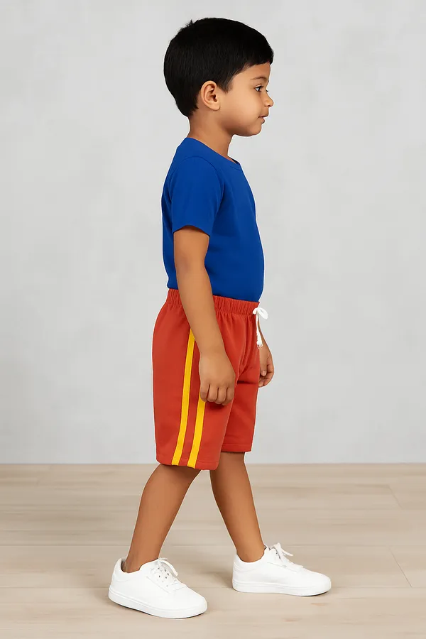 Pack_of_10_Unisex_Kids_Cotton_Shorts_Combo__|_Multicolor_Elastic_Waist_Summer_Playwear_&_Daily_Wear