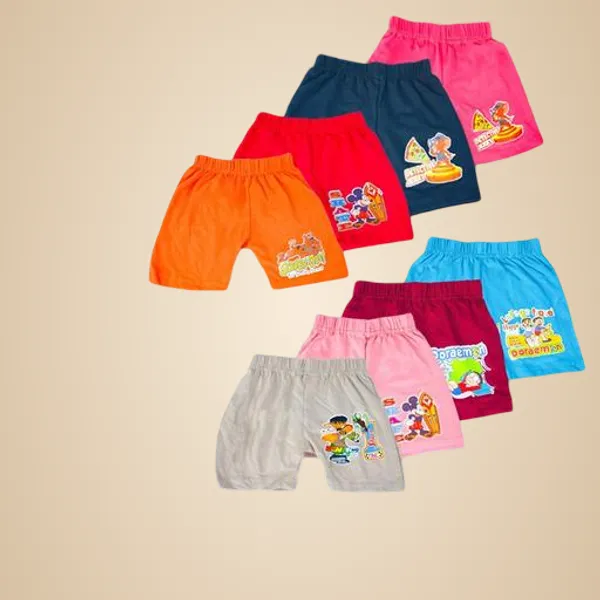 Pack_Of_8_Multicolor_Cotton_Casual__Half_Pants_&_Shorts_For_Kids_