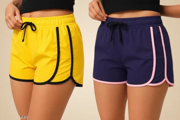 Pack_of_2_Girls_Sports_Shorts__|_Summer_Wear_Running_&_Gym_Shorts_|_Comfortable_Fit