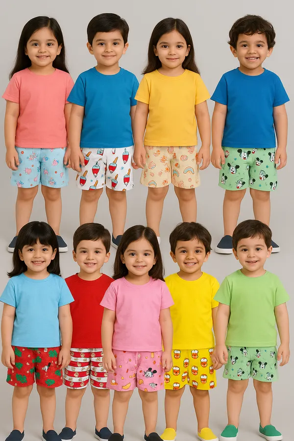 Pack_of_10_Kids_Cotton_Printed_Shorts|_Multicolor_Summer_Casual_&_Playwear_Shorts_for_Boys_&_Girls