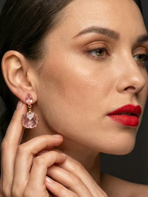 Rose_Pink_Blush_Radiance_Drop_Earrings_For_Women
