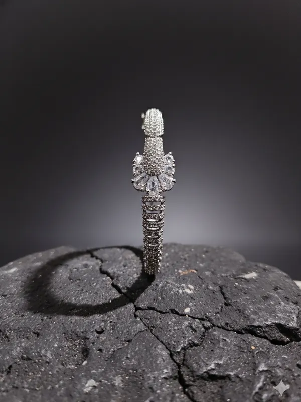 Silver_Celestial_Bloom_AD_Open-Cuff_Bracelet_For_Women