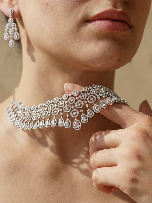 Silver_Ad_Metal_Royal_Ad_Bridal_Necklace_Set