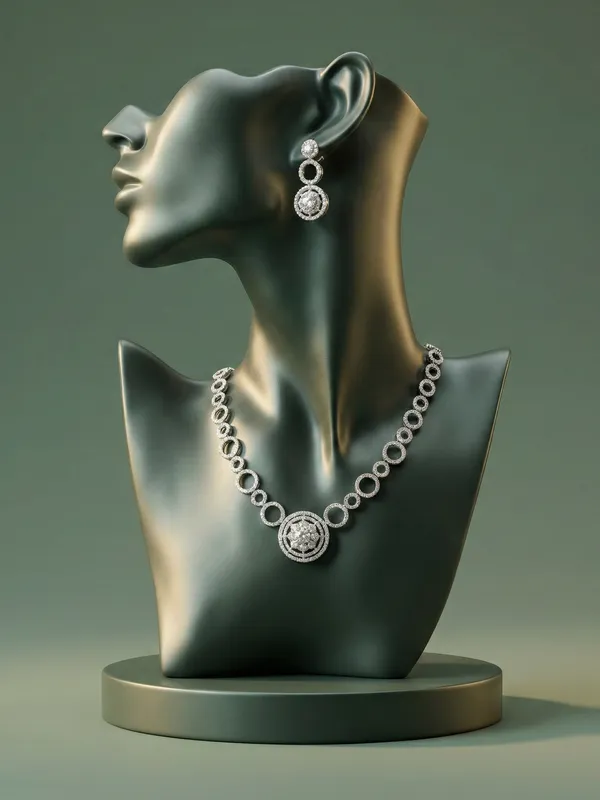 Silver_Ad_Metal_Radiant_Ad_Circle_Necklace_Set