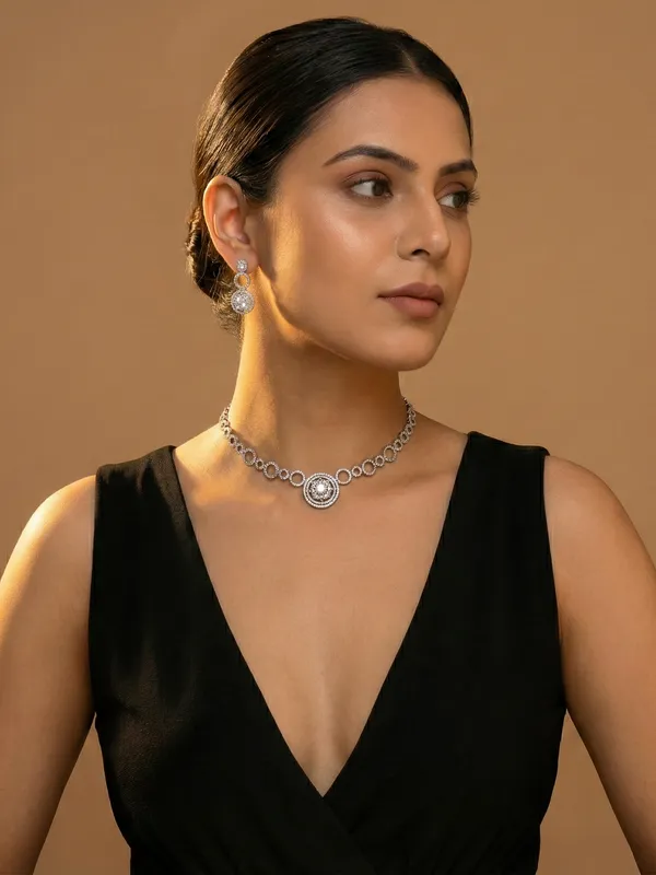 Silver_Ad_Metal_Radiant_Ad_Circle_Necklace_Set