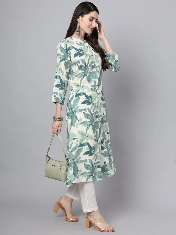A-Line_White_Rayon_Kurta_For_Women
