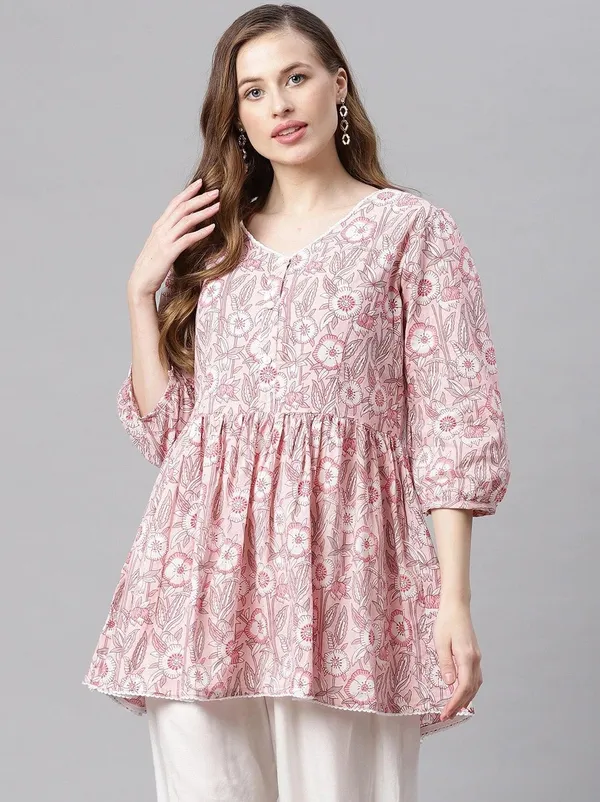 Baby_Pink_Cotton_Peplum_Top_For_Women