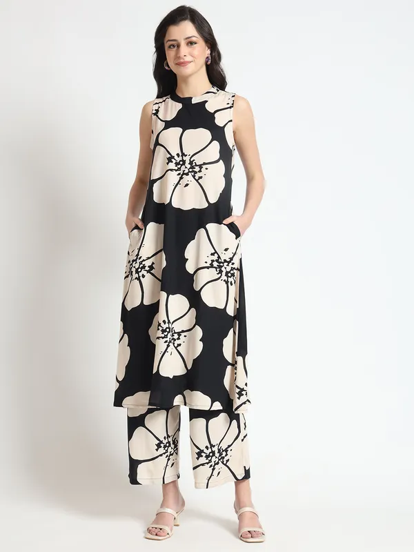 Black_Floral_Print_Rayon_Sleeveless_Co-Ord_Set_For_Women