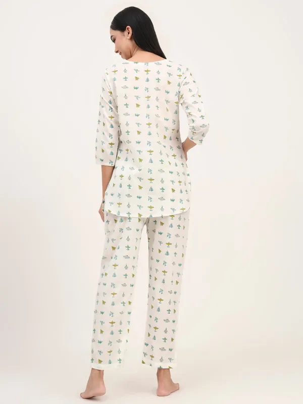 Cream_Cotton_Printed_Night_Suit_Set_For_Women