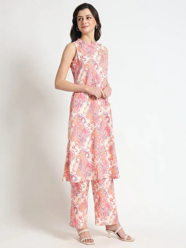 Cream_Floral_Print_Rayon_Fabric_Co-Ord_Set_For_Women