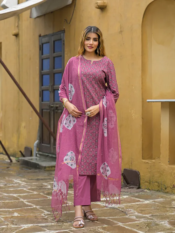 Pink_Embroidered_Cotton_Straight_Kurta_Pant_Set_With_Dupatta_For_Women