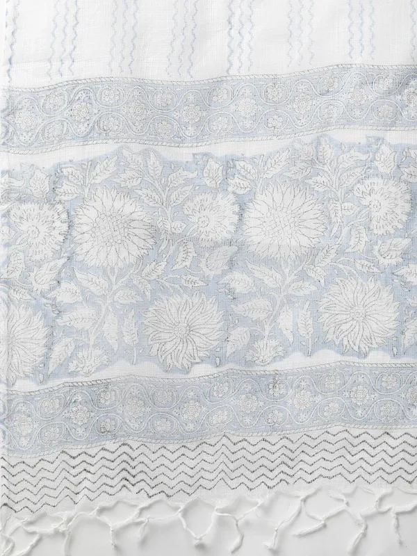 Sky_Blue_Hand_Block_Printed_Straight_Kurta_Pant_Set_With_Dupatta_For_Women