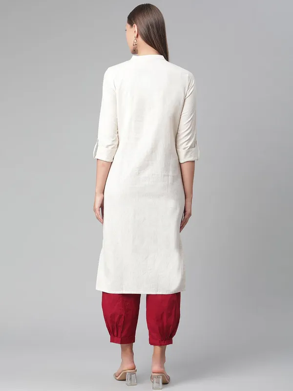 Solid_Beige_Cotton_Kurta_For_Women