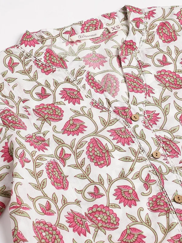 White_Floral_Printed_Anarkali_Kurta_Palazzo_Set_For_Women