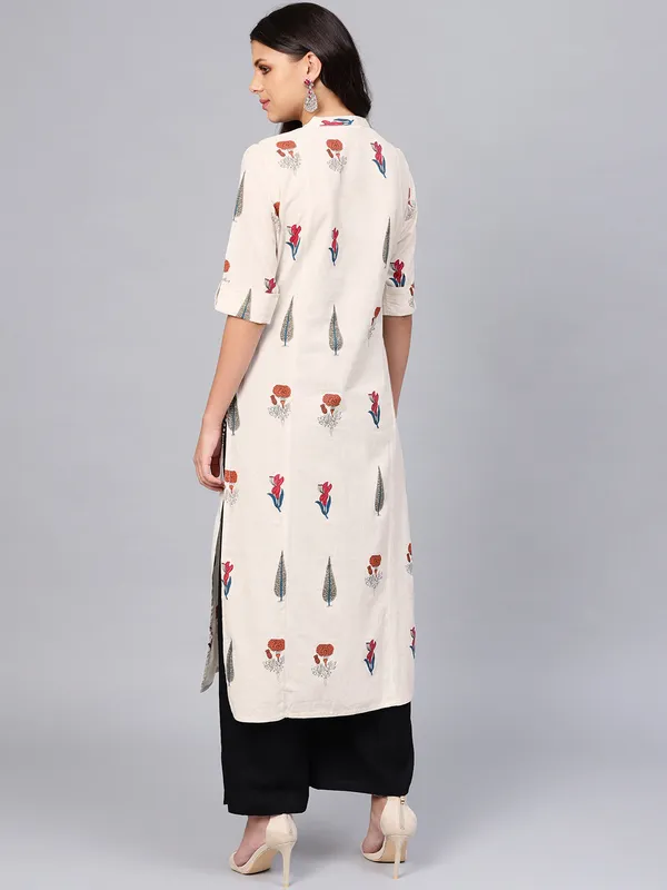 Off_White_Regular_A-Line_Calf_Long_Kurta_For_Women