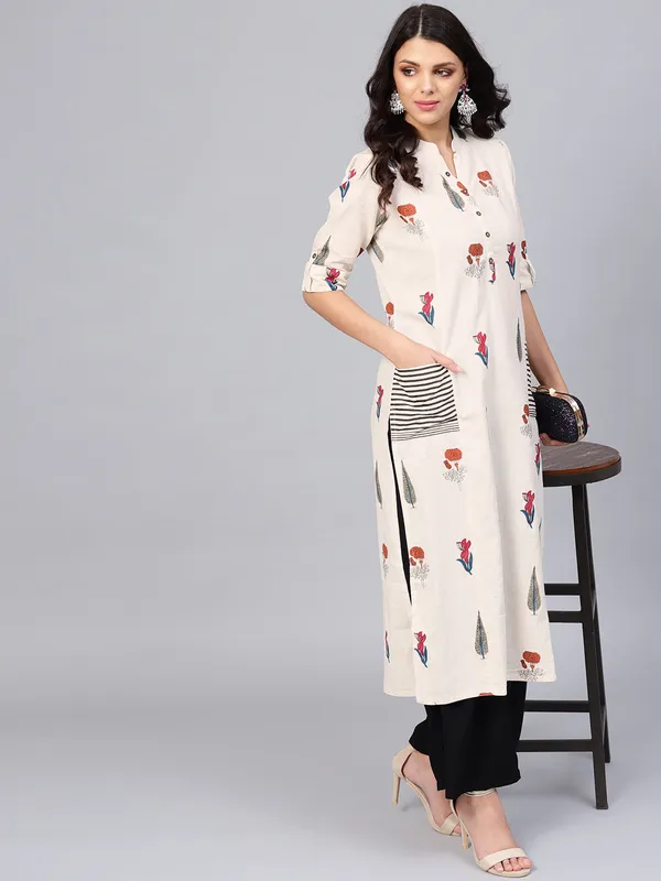 Off_White_Regular_A-Line_Calf_Long_Kurta_For_Women