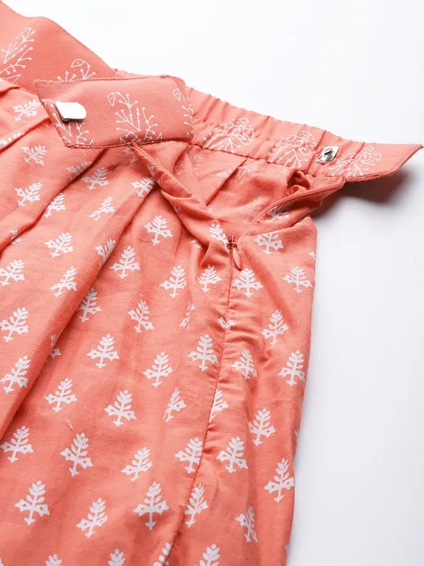 Plus_Size_Pink_Printed_Crop_Top,_Lehenga_With_Dupatta_Set_For_Women