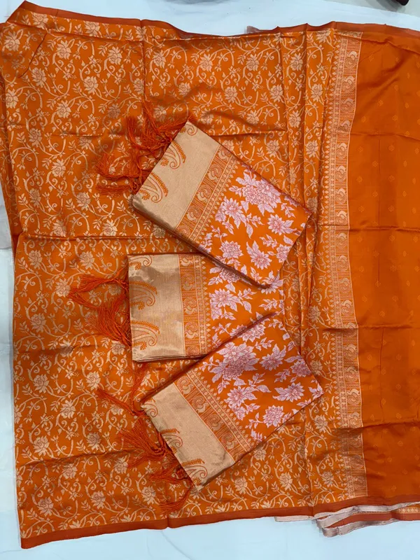 Premium_Orange_Soft_Silk_Saree_with_Rich_Pallu_and_All-Over_Jacquard_Work