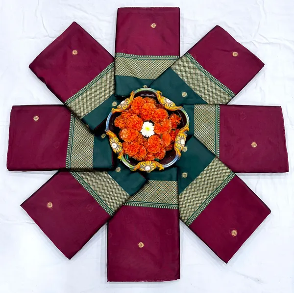 Premium_Green_and_Wine_Soft_Silk_Saree_with_Rich_Pallu_and_All-Over_Jacquard_Work