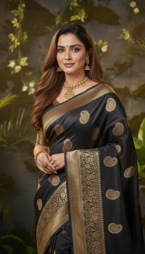 Premium_Black_Soft_Silk_Saree_with_Rich_Pallu_and_All-Over_Jacquard_Work
