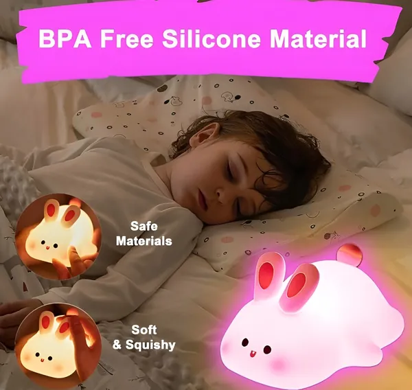 Multicolor_Silicon_Sleeping_Rabbit_For_Kids