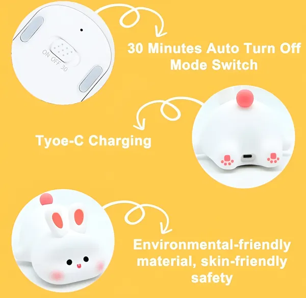 Multicolor_Silicon_Sleeping_Rabbit_For_Kids