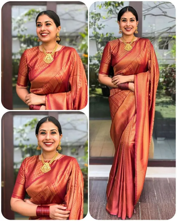 Red_Banarasi_Soft_Silk_Saree_For_Women