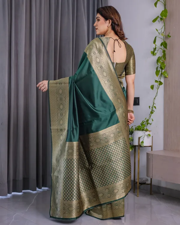 ROYAL_GREEN_GOLD_ZARI_SILK_SAREES