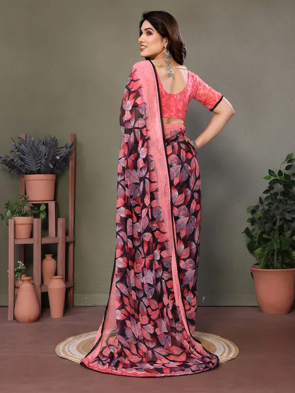 Multicolour_Smooth_Chiffon_Saree_For_Women