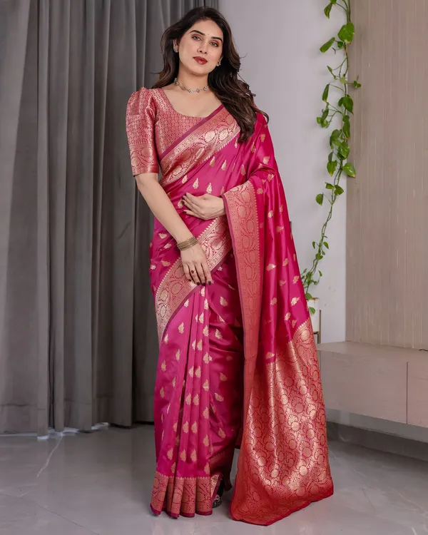 PINK_BANARASI_SILK_SAREES