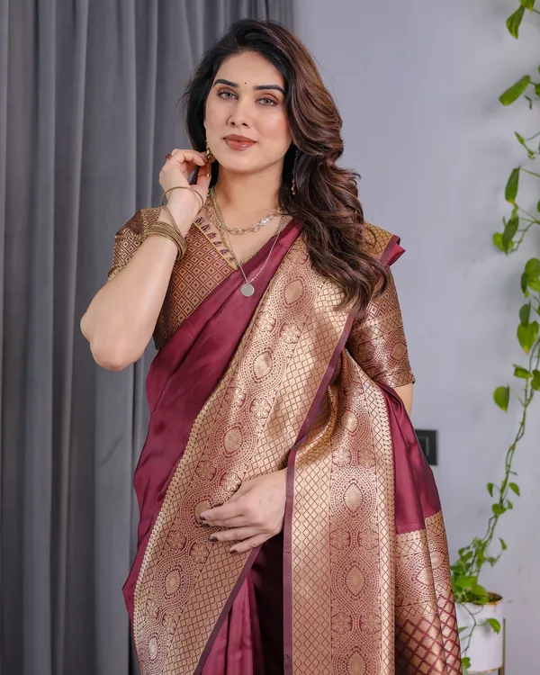 MAROON_GOLD_ZARI_SILK_SAREES
