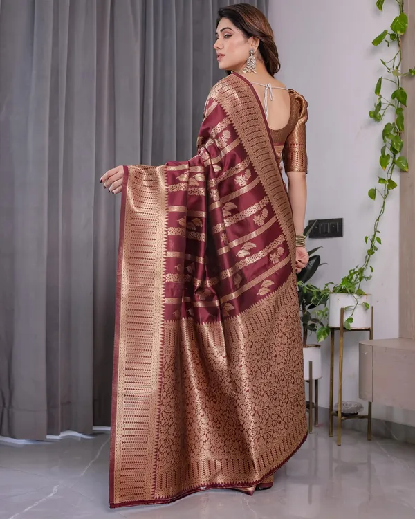 MAROON_Traditional_Woven_Zari_Saree