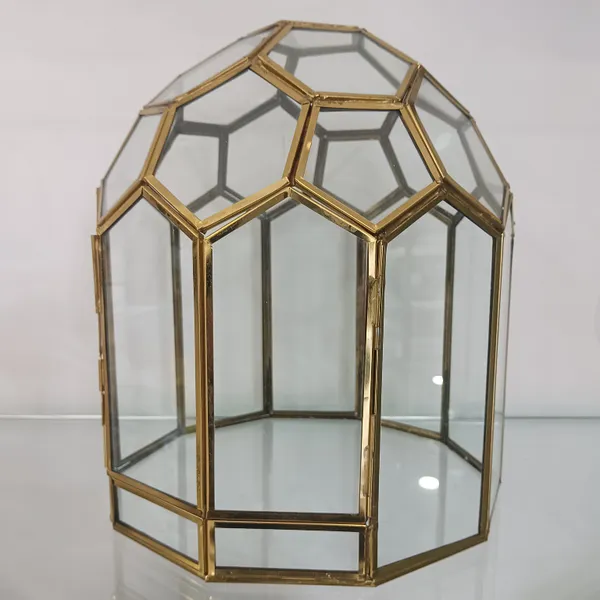 Igloo_Terrarium_Glass_And_gold_Metal