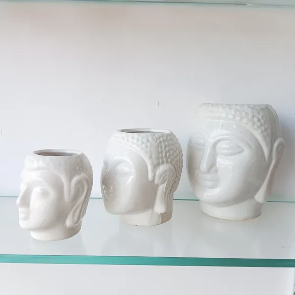 Buddha_Head_Ceramic_Planter_3Pc_Set