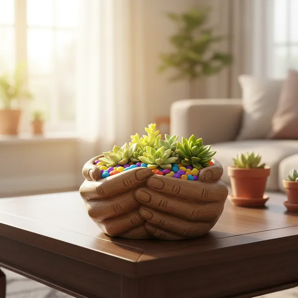 Brown_Ceramic_Caring_Hands_Planter