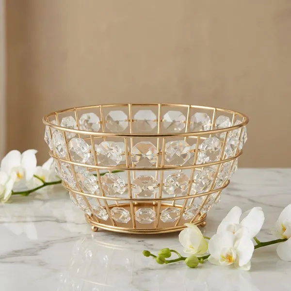 Gold_Metal_Crystal_Basket_Decoratives