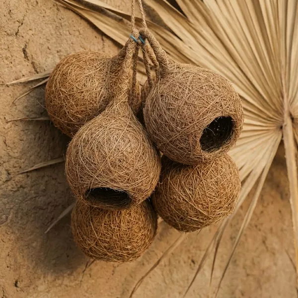 Cocofiber_Bird_House_Round_Decoratives