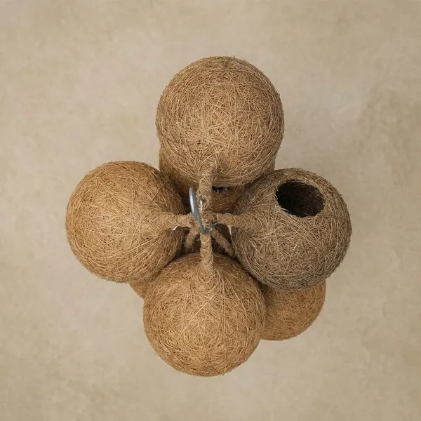 Cocofiber_Bird_House_Round_Decoratives