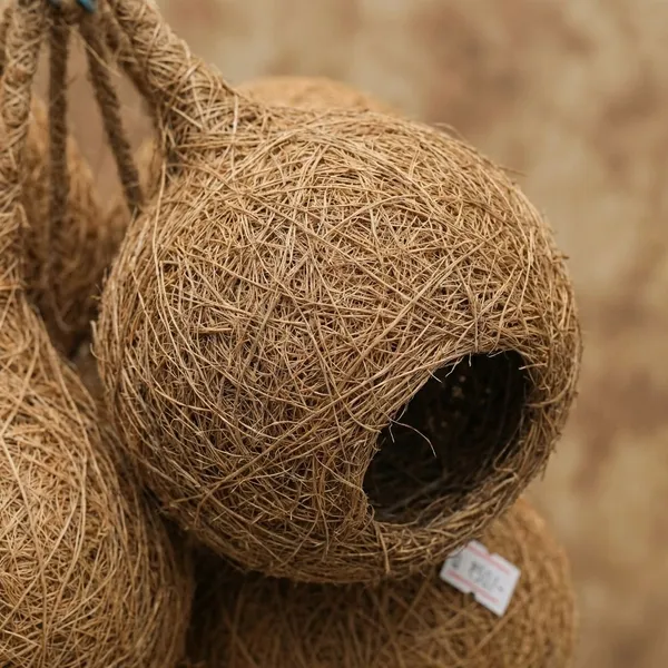 Cocofiber_Bird_House_Round_Decoratives