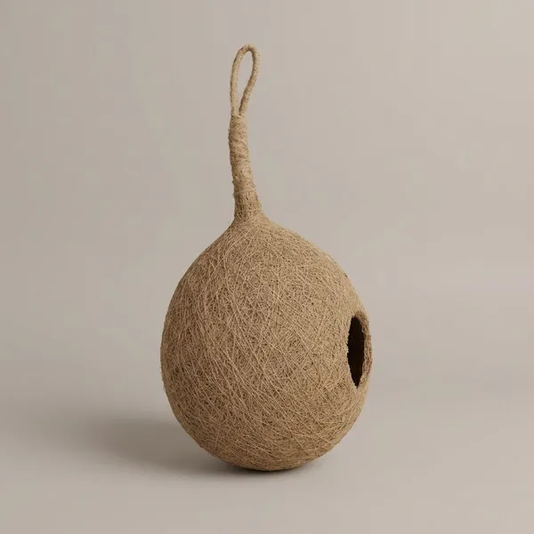 Cocofiber_Bird_House_Round_Decoratives