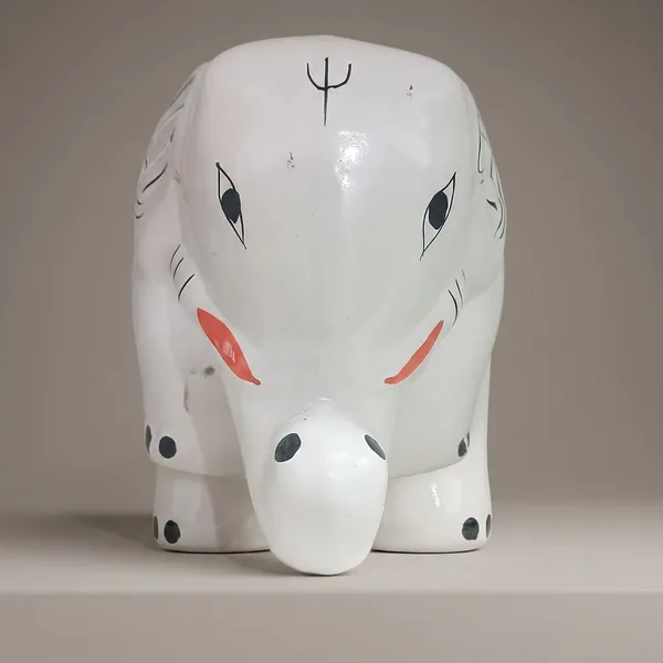White_Ceramic_Gajraj_Pot_Large