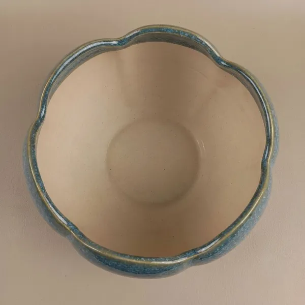 Majestic_Lotus_Ceramic__Planter_Navy_blue