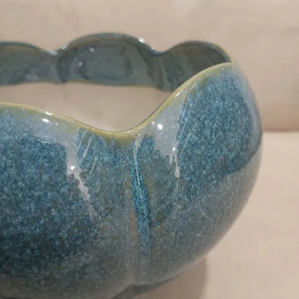 Majestic_Lotus_Ceramic__Planter_Navy_blue
