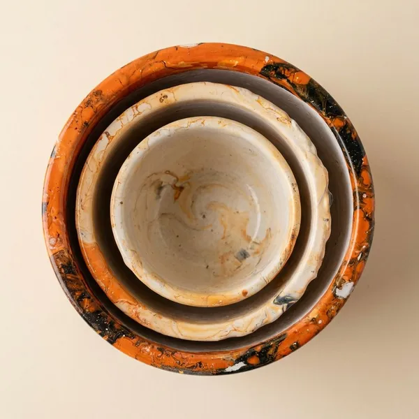 Flattering_Multicolor_Ceramic_3_Pc_U_Shape_Planter