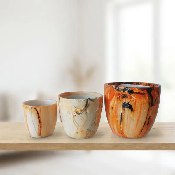 Flattering_Multicolor_Ceramic_3_Pc_U_Shape_Planter