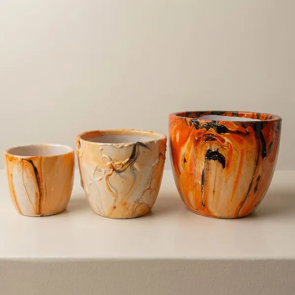 Flattering_Multicolor_Ceramic_3_Pc_U_Shape_Planter