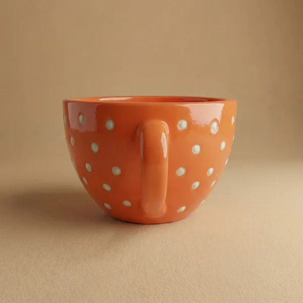 Cup_Planter_Orange_Ceramic
