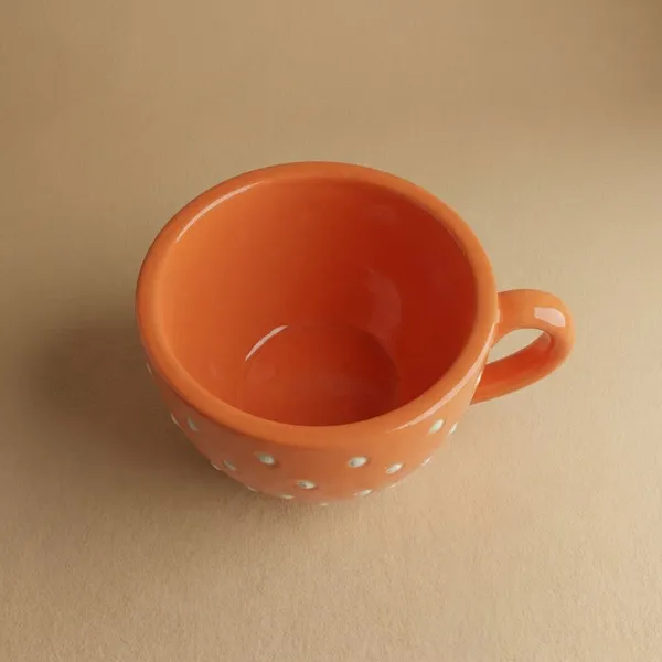 Cup_Planter_Orange_Ceramic