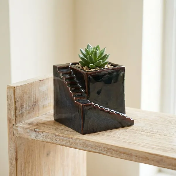 Elevator_Planter_Ceramic_Brown